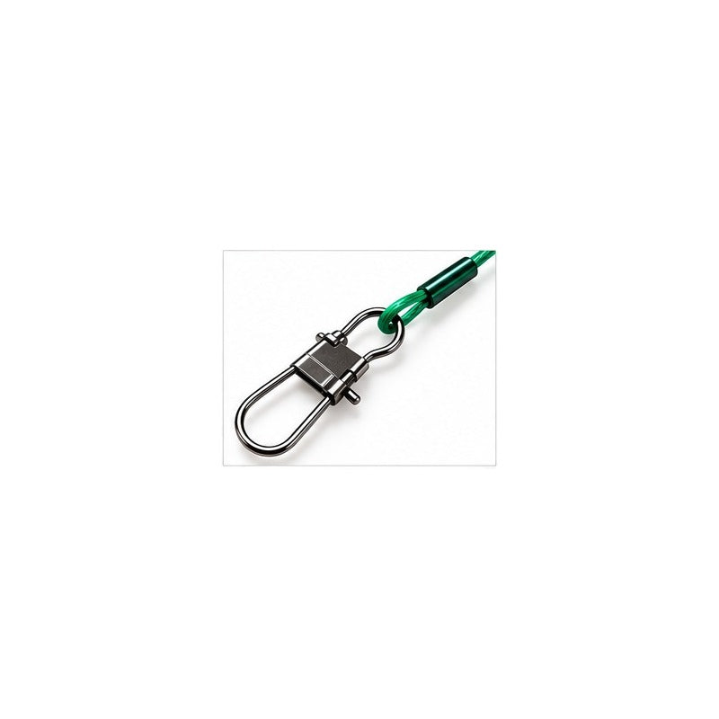 RAUBFISCHWERK Stahlvorfach 20cm-9kg – karabiner