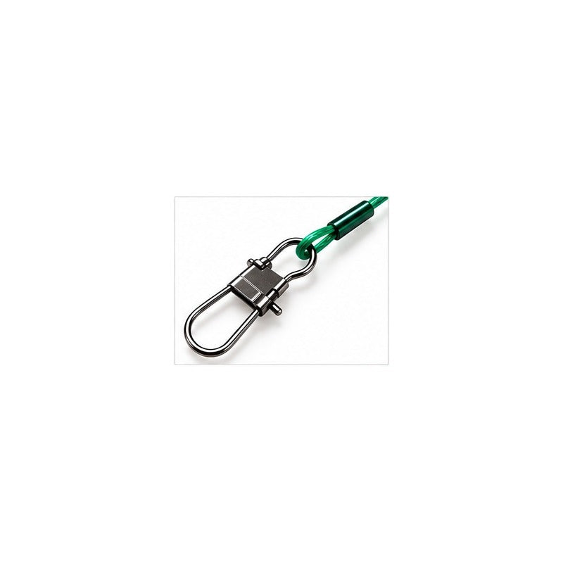 RAUBFISCHWERK Stahlvorfach 25cm-12kg – karabiner